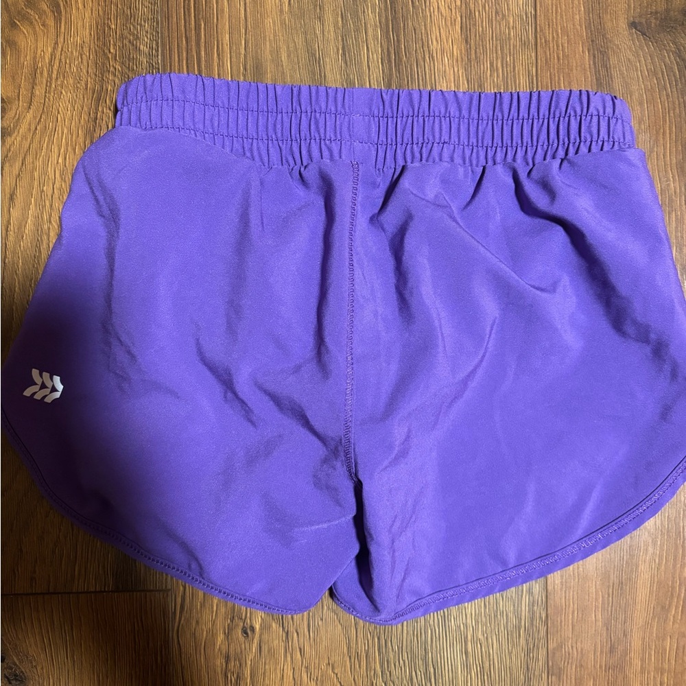 All in Motion Girls’ Run Shorts - Purple XS - Picture 2 of 2